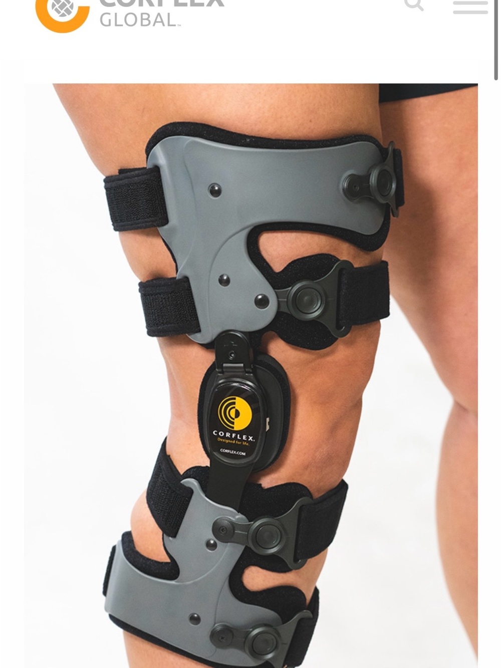 Corflex Stride OA Hinged Knee Brace w Adjustable Support- Right Tall- Brand NEW
